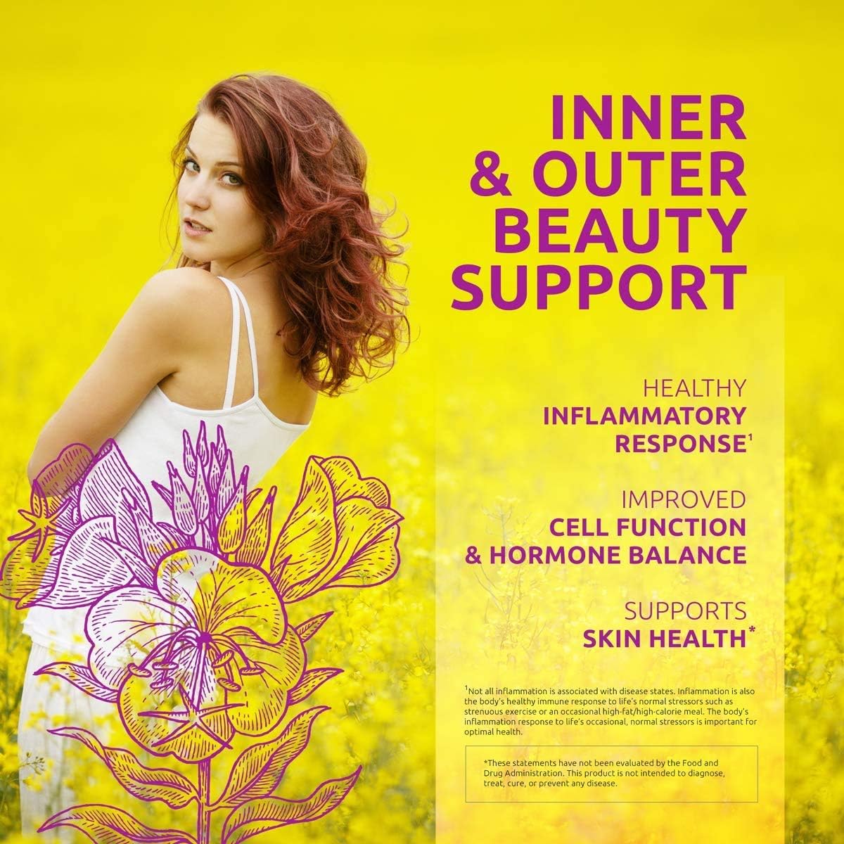 Source Naturals Evening Primrose Oil - Hexane-Free - 500mg - GLA Yield: 50 mg - Cold-Pressed - 90 Softgels : Health & Household