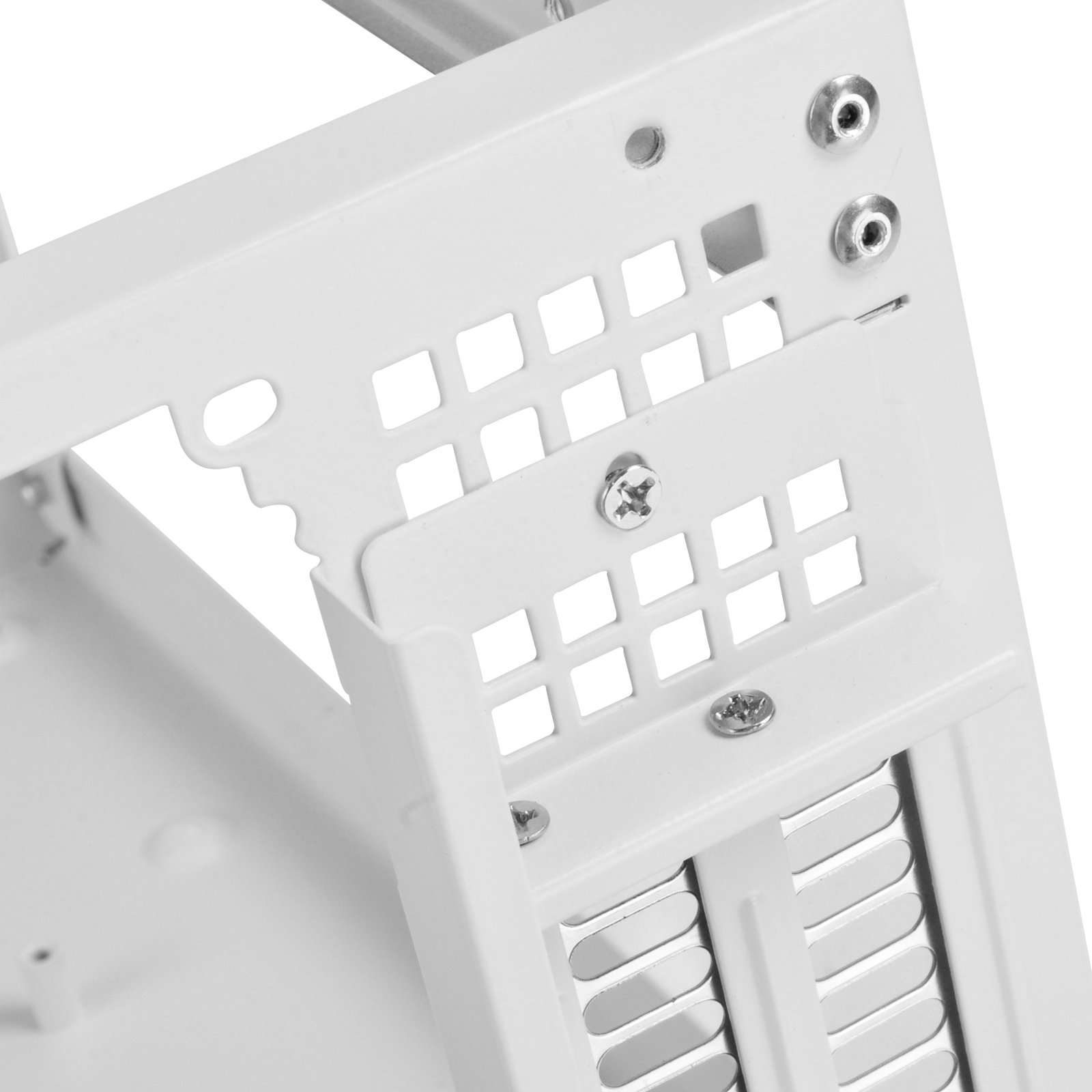 SilverStone SST-SG13WB - Sugo Mini-ITX Compact Computer Cube Case, pannello frontale con Mesh, nero bianco