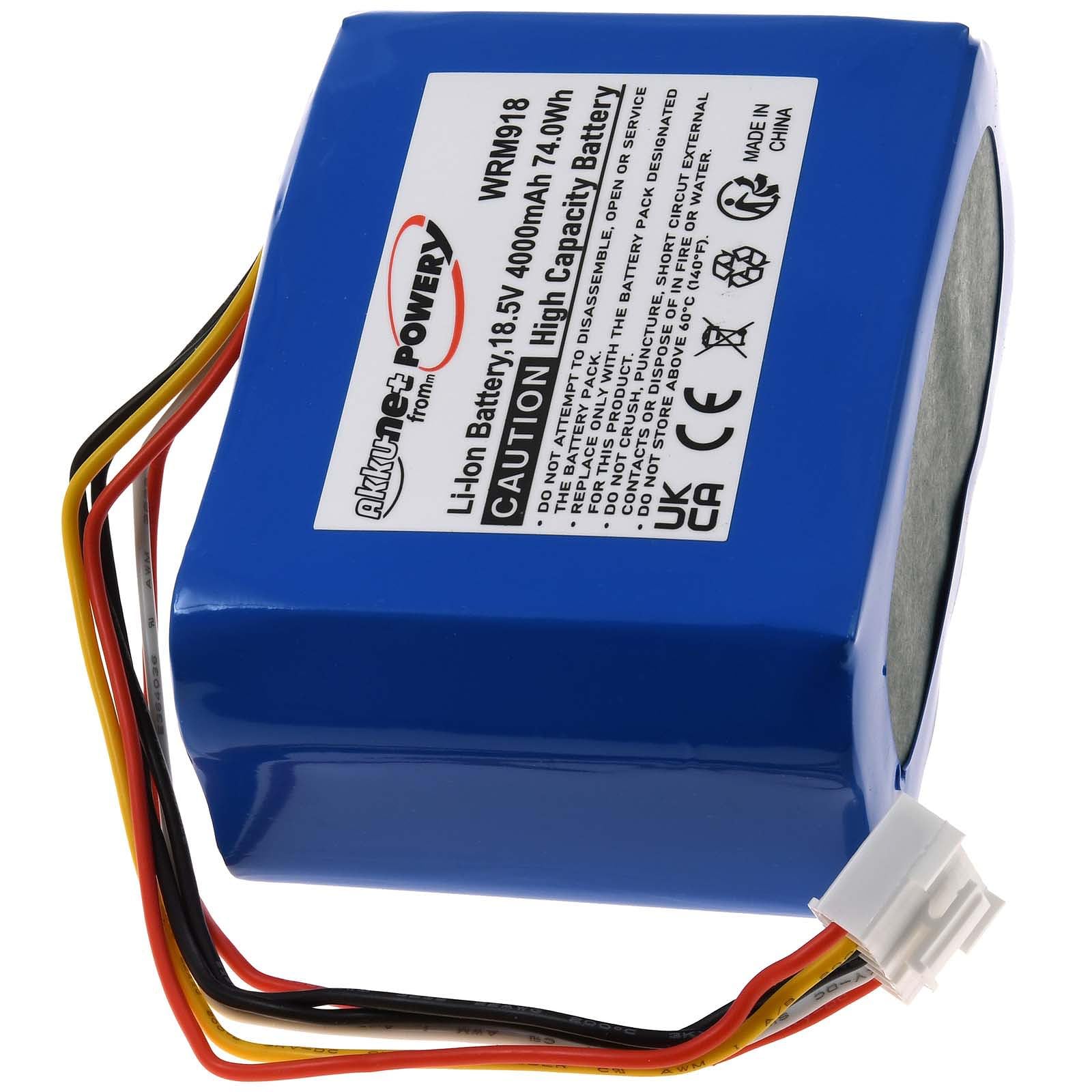 Batterie pour robot tondeuse Robomow RK1000 RK1000 Pro, 18,5 V, Li-Ion