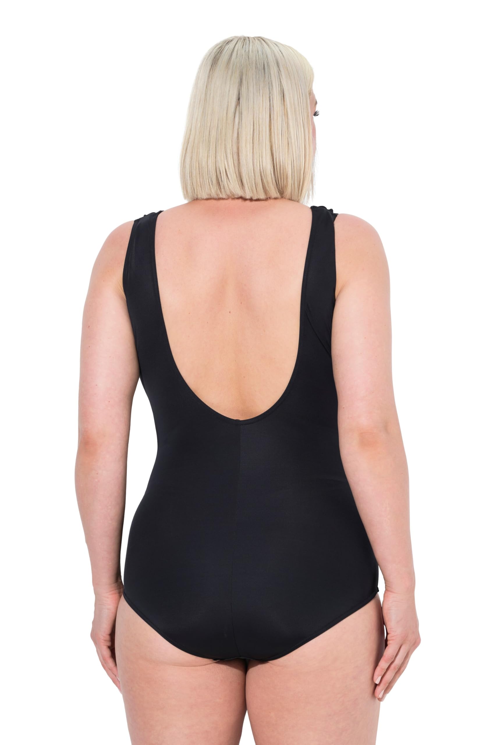 Ulla Popken Badeanzug, Laura, String Detail Traje de baño de una Sola Pieza Mujer (Pack de 1)