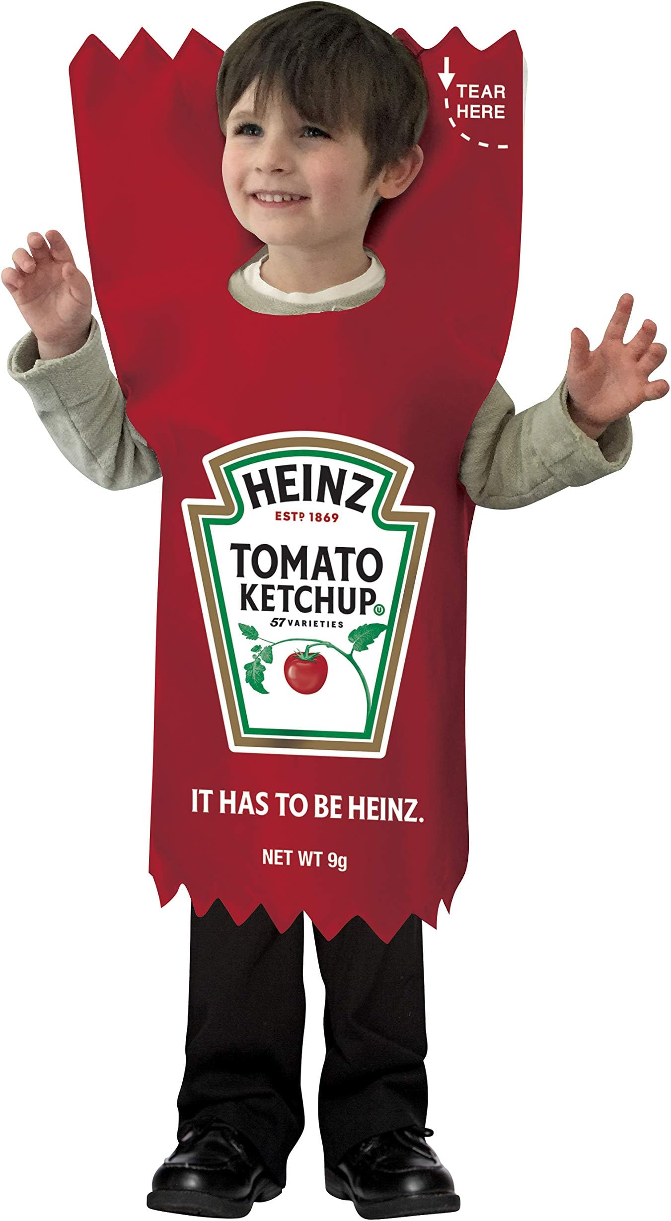 Heinz Ketchup Packet Kids Costume