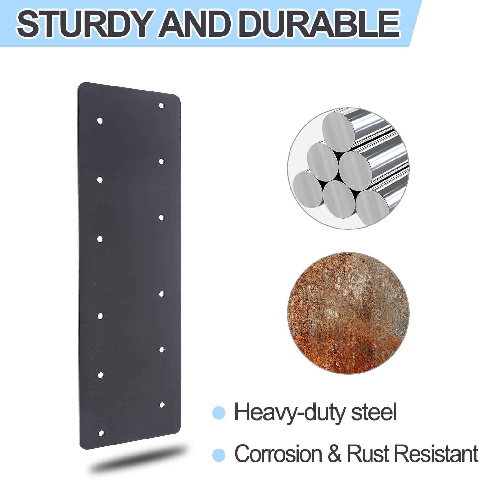 Amazon.com: 4 Pcs Straight Steel Plate, I Shape Flat Bracket