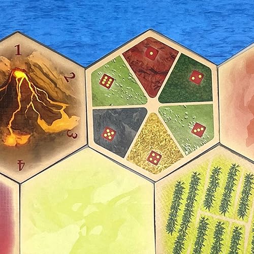 Miniatura 8 de Amalgam - Escenario hexagonal de repuesto multirecurso compatible con expansiones de Catan, Seafarers, Cities and Knights y Catan de Catan (paquete