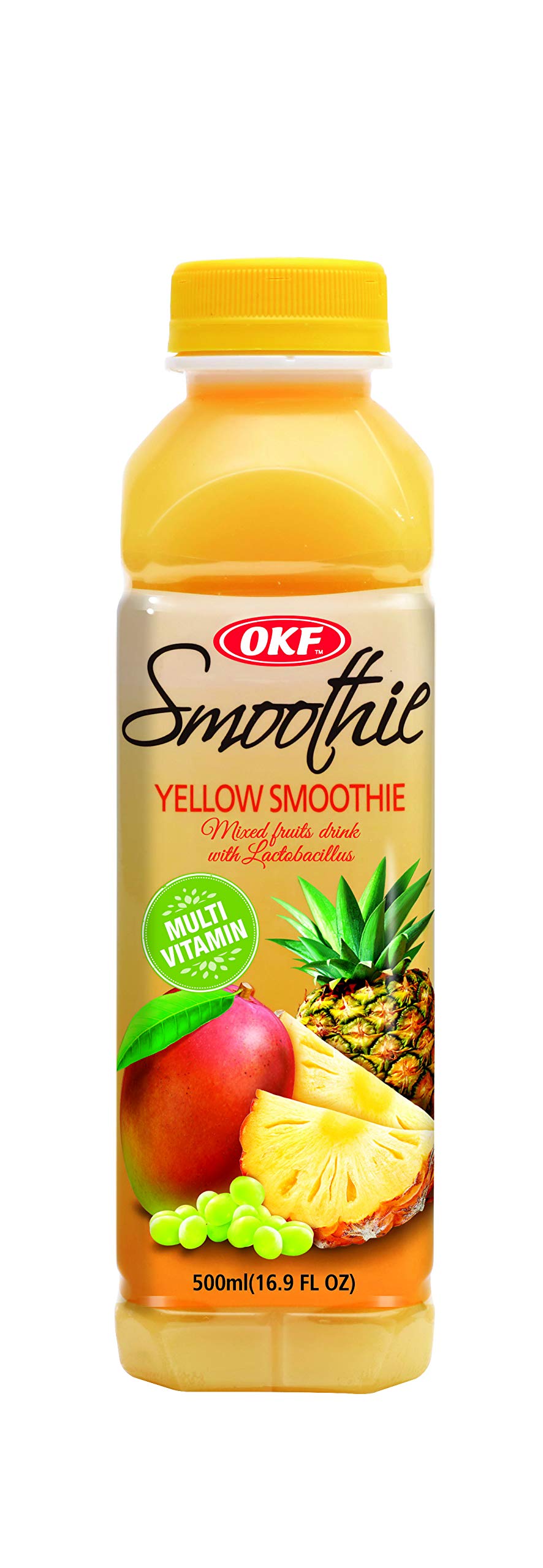 OKF Smoothie, Yellow, 16.9 Fluid Ounce (Pack of 20)