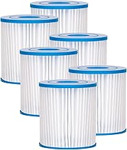 Future Way Type I Pool Filters Compatible with Bestway 300/330 GPH Above Ground Pool Pump (6 Pack)