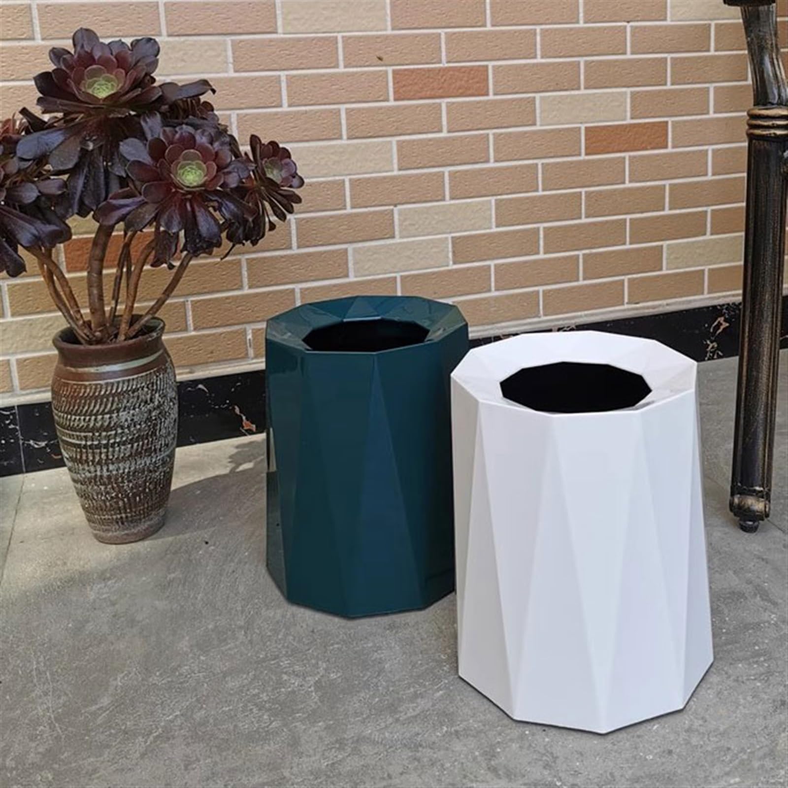 Pattumiera da bagno Pattumiera for la camera da letto di casa, soggiorno, cucina, ufficio, moderno, lusso leggero, elegante, creativo, semplice cestino for i rifiuti Bidoni della spazzatura per intern