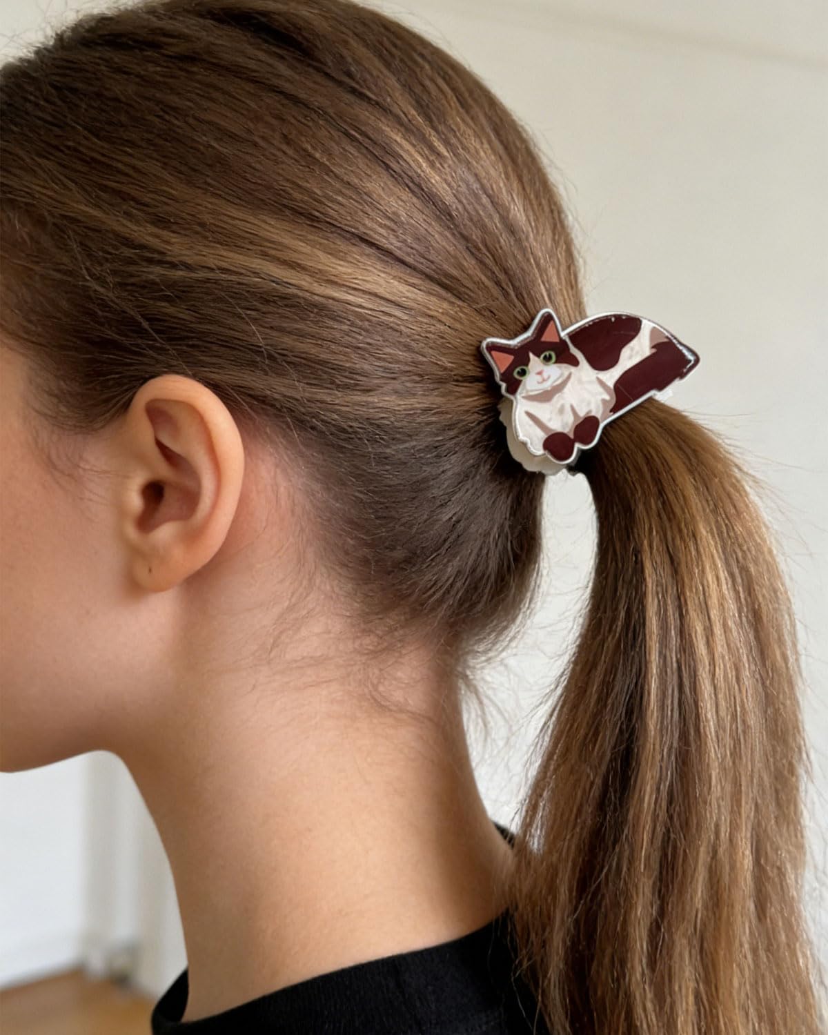 2 Stück Katzen-Haarspange, Katzenklammern für Haar, Tierhaarklammern, Damen-Haarspangen, Mädchenkrallen-Clips für Mädchen, Katzenliebhaber, Geschenke, rutschfeste Haarspange