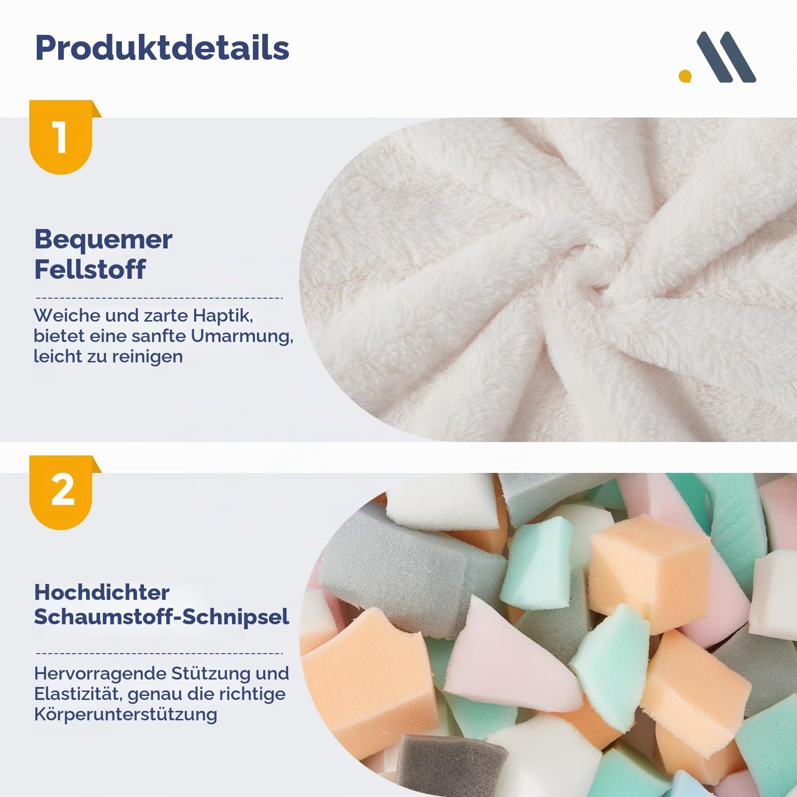 MAXYOYO Sitzsack für Erwachsene und Kinder, weicher Kunstfellbezug, Einzelsitzsack mit Füllung, bequemes Sitzsacksofa mit Rückenlehne, Akzentstuhl, Sessel für Wohn- und Schlafzimmer