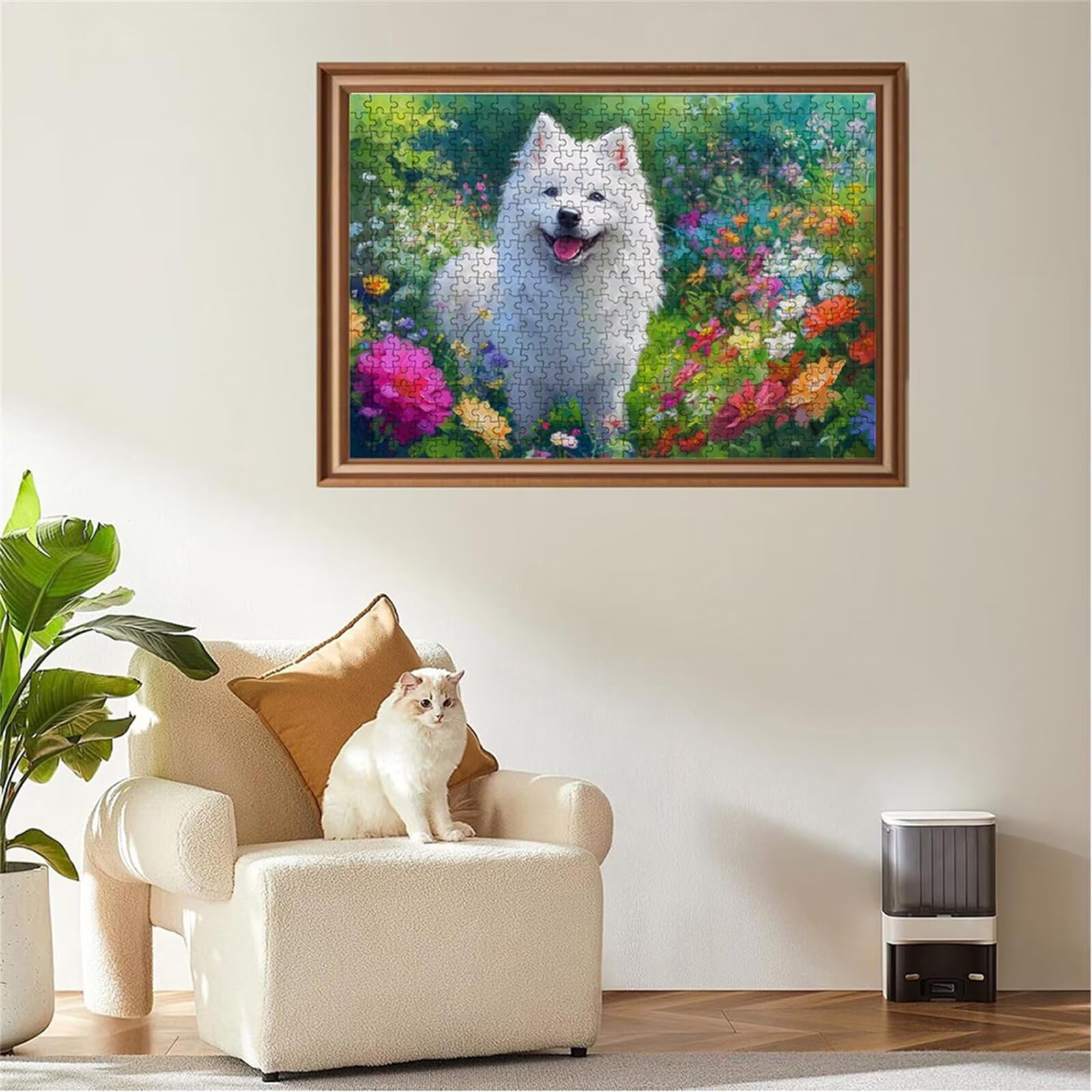 Puzzle 2000 sztuk puzzle dla psów kwiat drewniane układanki, klasyczne dla dorosłych diY gra wyzwanie idealnie pasują między nimi literami z tyłu Wysokiej jakości układanki dla dzieci i dorosłych wiek