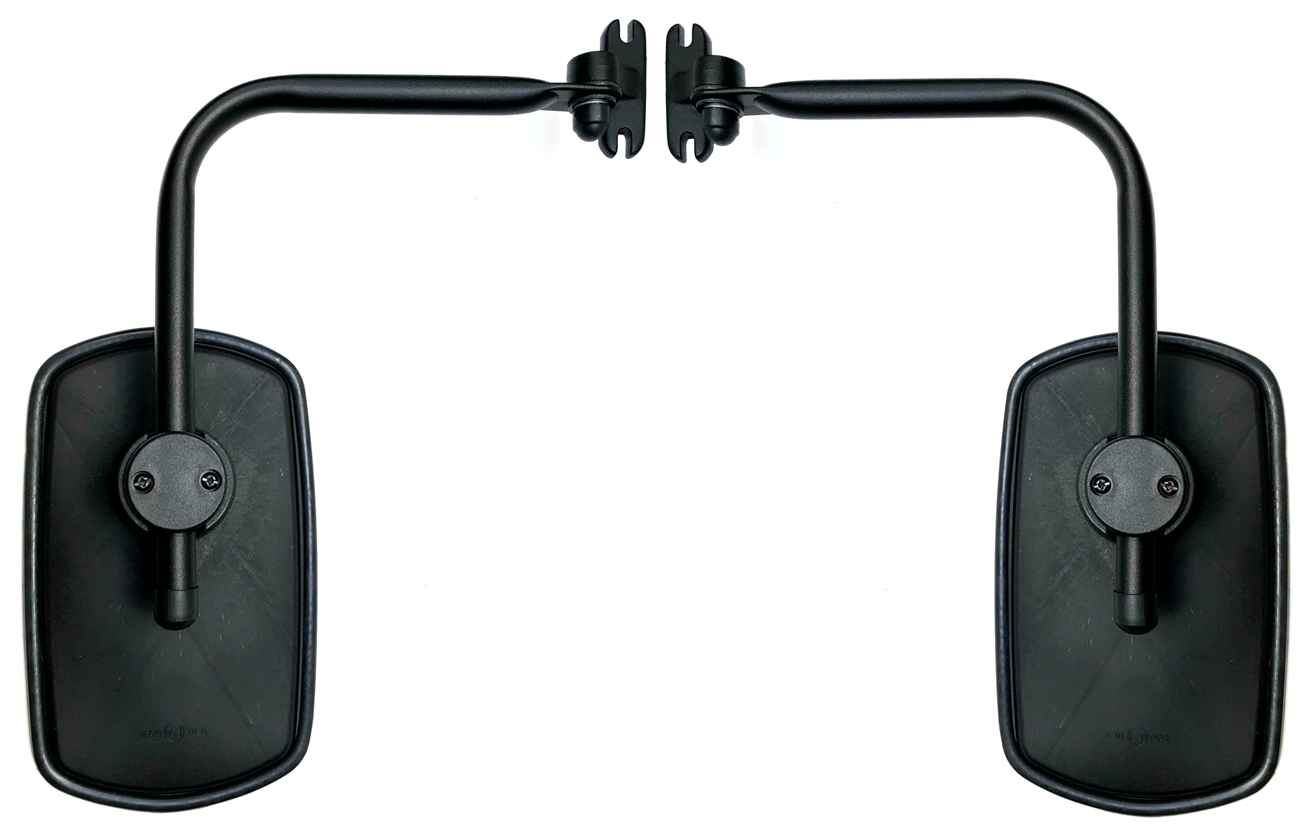 2 specchietti esterni 260 x 155 E20 ø14 – 23 e supporto per specchio per trattore, camion, escavatori, macchine edili, camper
