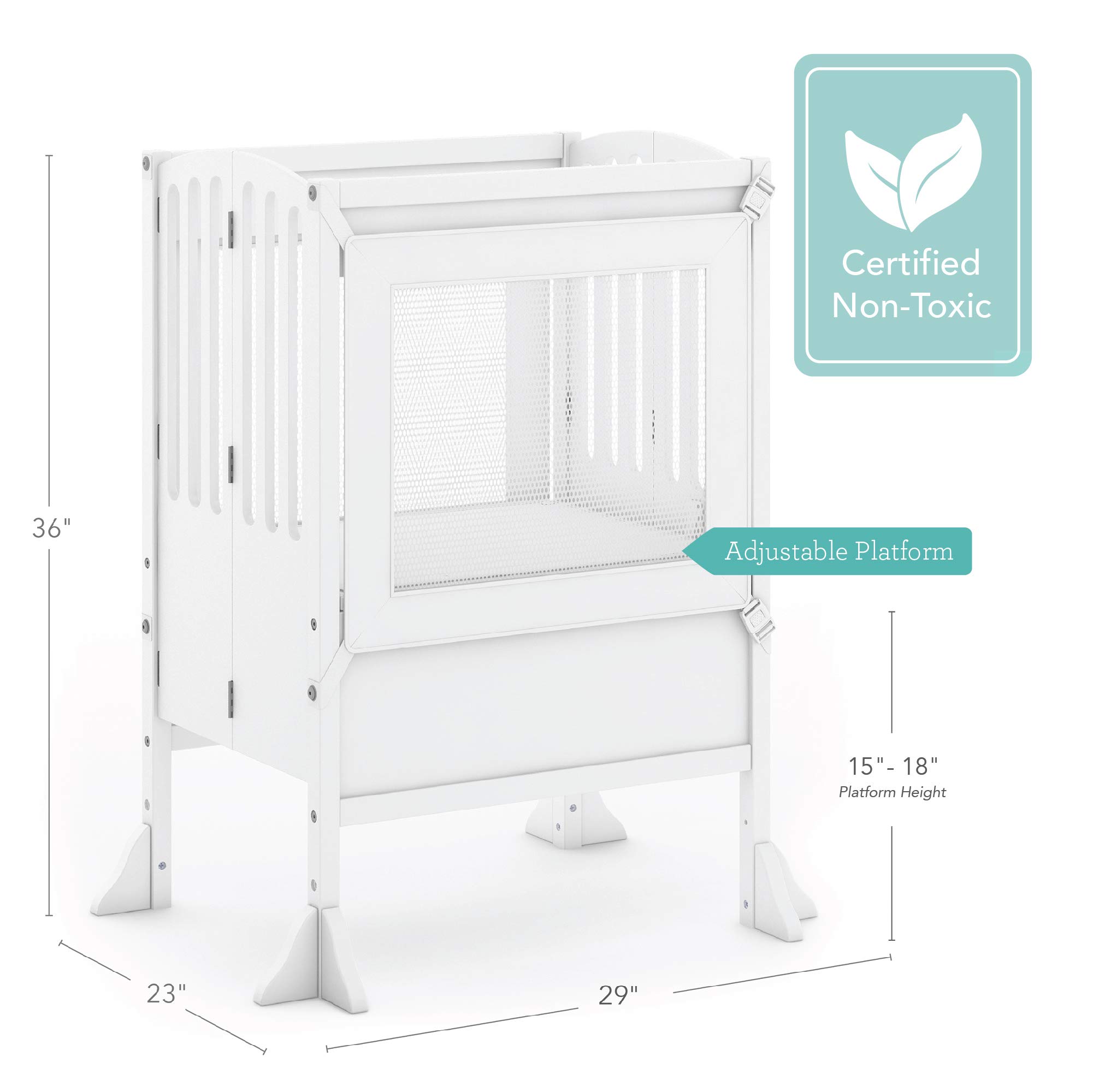 Guidecraft Contemporary Double Kitchen Helper Stool with 2 Keepers