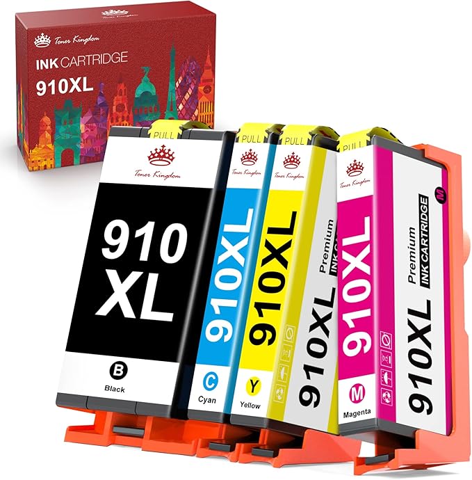 Toner Kingdom Compatible Ink Cartridges Replacement for HP 910XL 910 XL