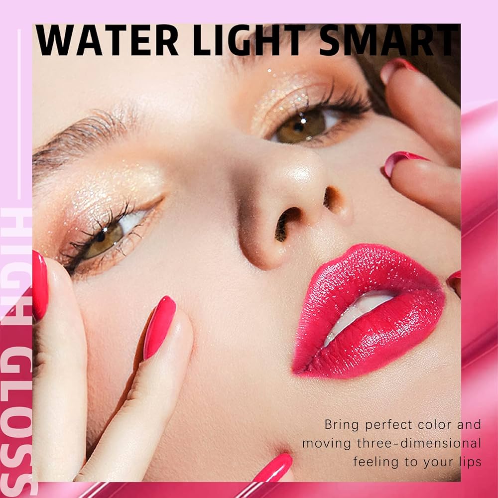 Amazon.com : HOSAILY 6 Colors Lip Tint Stain Set, Hydrating Plumping Lip Gloss Watery Moisturizing Liquid Lipstick for Cheeks and Eyes, Long Lasting Non-Sticky Finish Lip Stain Vivid Color Lip Tint :