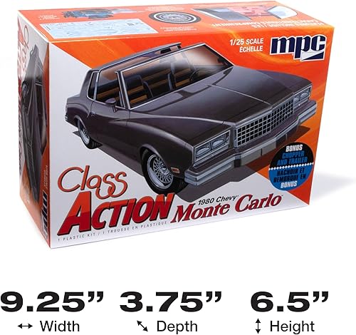 Miniatura 5 de MPC 1980 Chevy Monte Carlo Class Action 2T 125 Kit de modelo a escala 125
