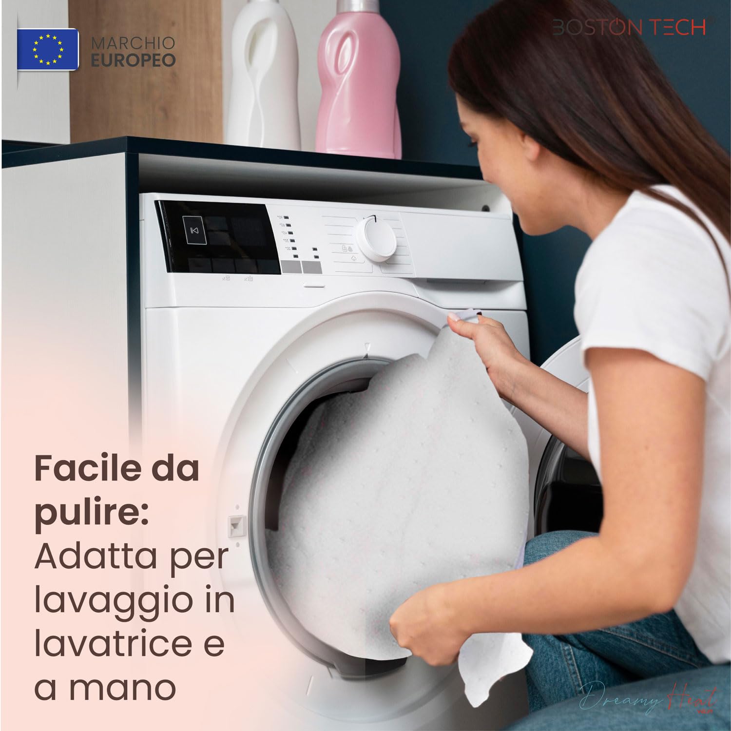 Scaldaletto Elettrico DreamyHeat | Microfibra Morbida 150x80 cm + Facile Fissaggio al Materasso | 3 Livelli di Temperatura + Riscaldamento Rapido + Spegnimento Automatico | Lavabile in Lavatrice