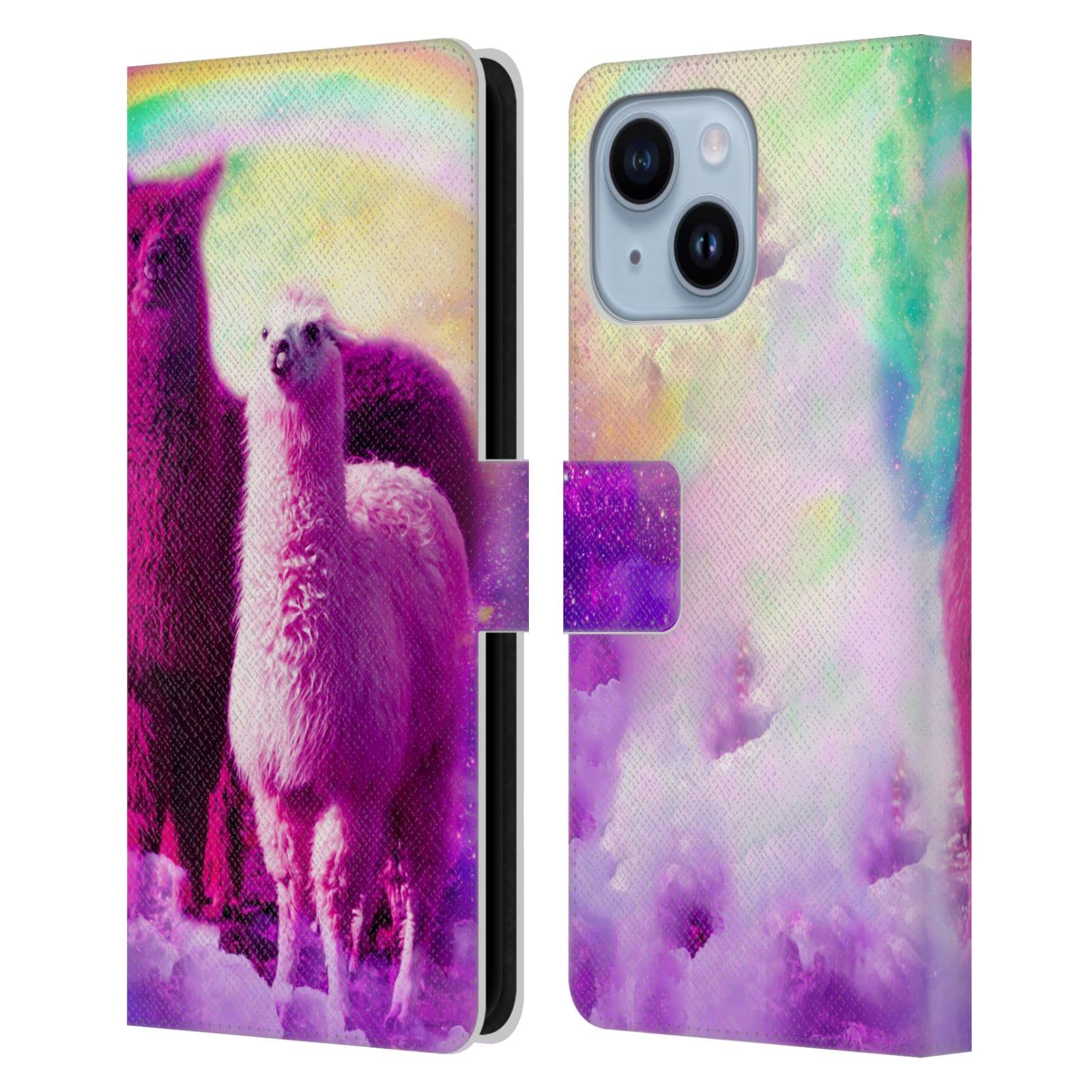 Coque portefeuille iPhone 14 Plus Lama pour éviter les rayures - 7