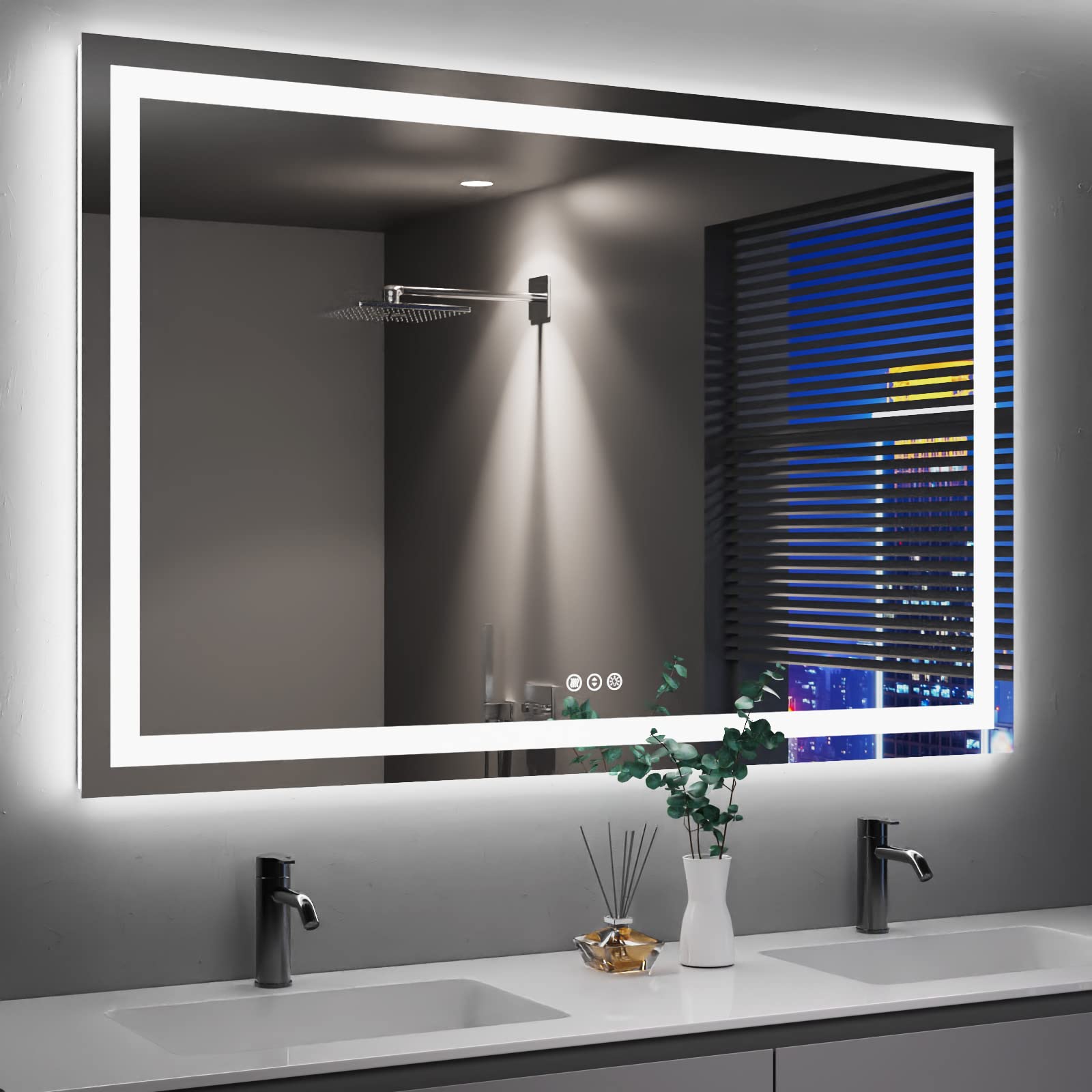 Amazon.com: Amorho LED Bathroom Mirror 55