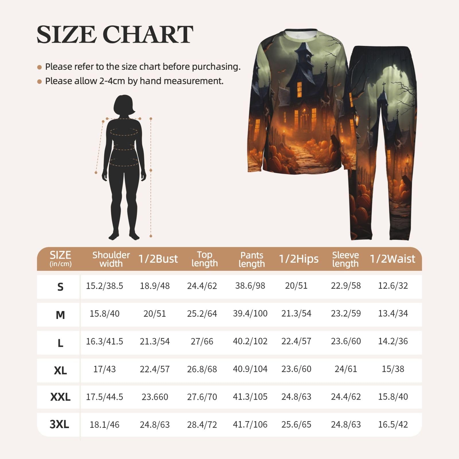 Pigiama da donna a maniche lunghe con stampa spaventosa di Halloween, morbido pigiama da spiaggia, vacanze, abbigliamento da notte, regalo casual