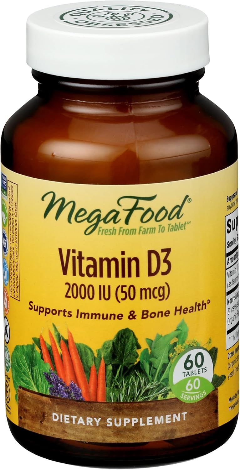 Megafood Vitamin D3 2000 IU, 60 CT Health & Household