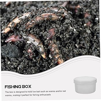 Amazon | CALLARON ポータブルミミズ収納ボックス 耐衝撃プラスチック