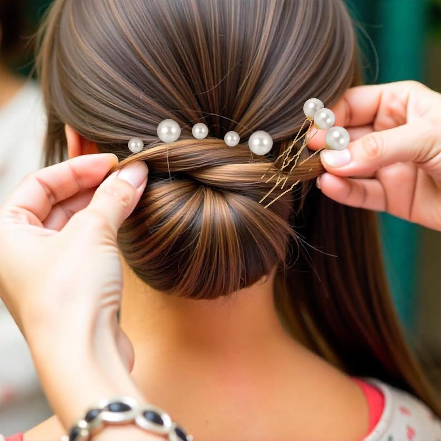 Pearl hair u pins for hair styling - Pin Accessories for Stylish