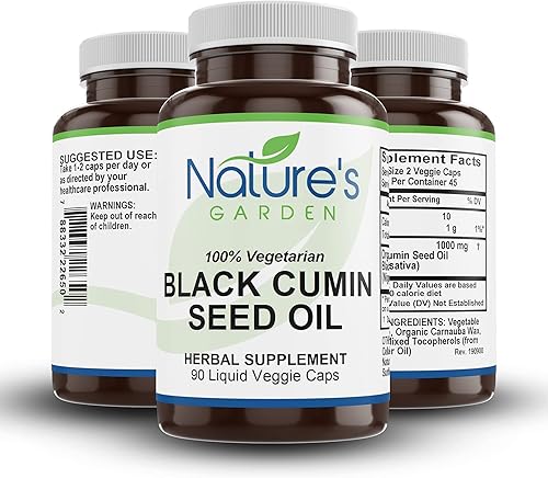 Miniatura 3 de Nature's Garden - Aceite de semilla de comino negro cápsulas líquidas 90 VegCap