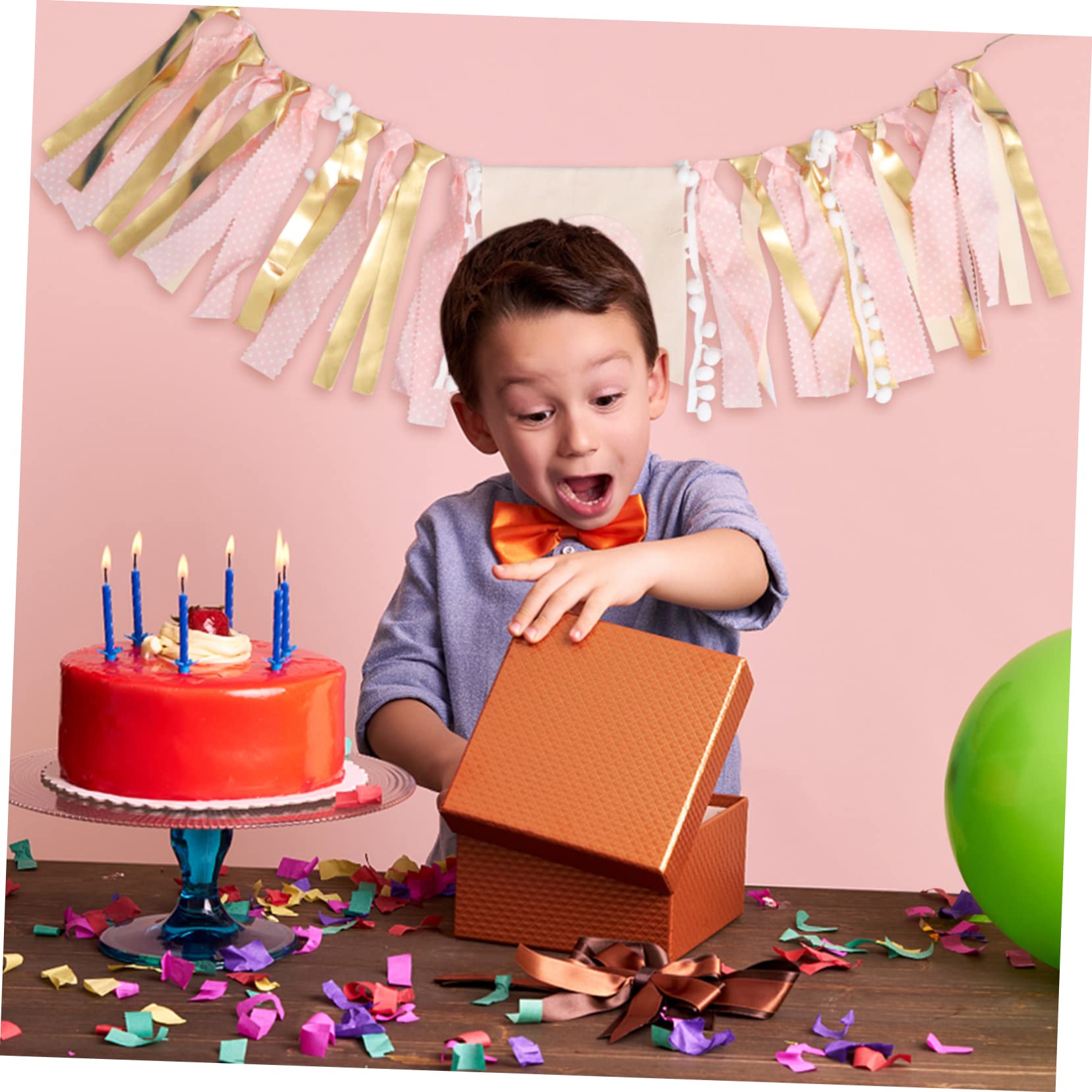 VICASKY 3piezas Banderín De Cumpleaños Para Sillas De Comedor Decoración Creativa De Fiesta Para Niñas Para Celebraciones Casa o Jardín Diseño Chic