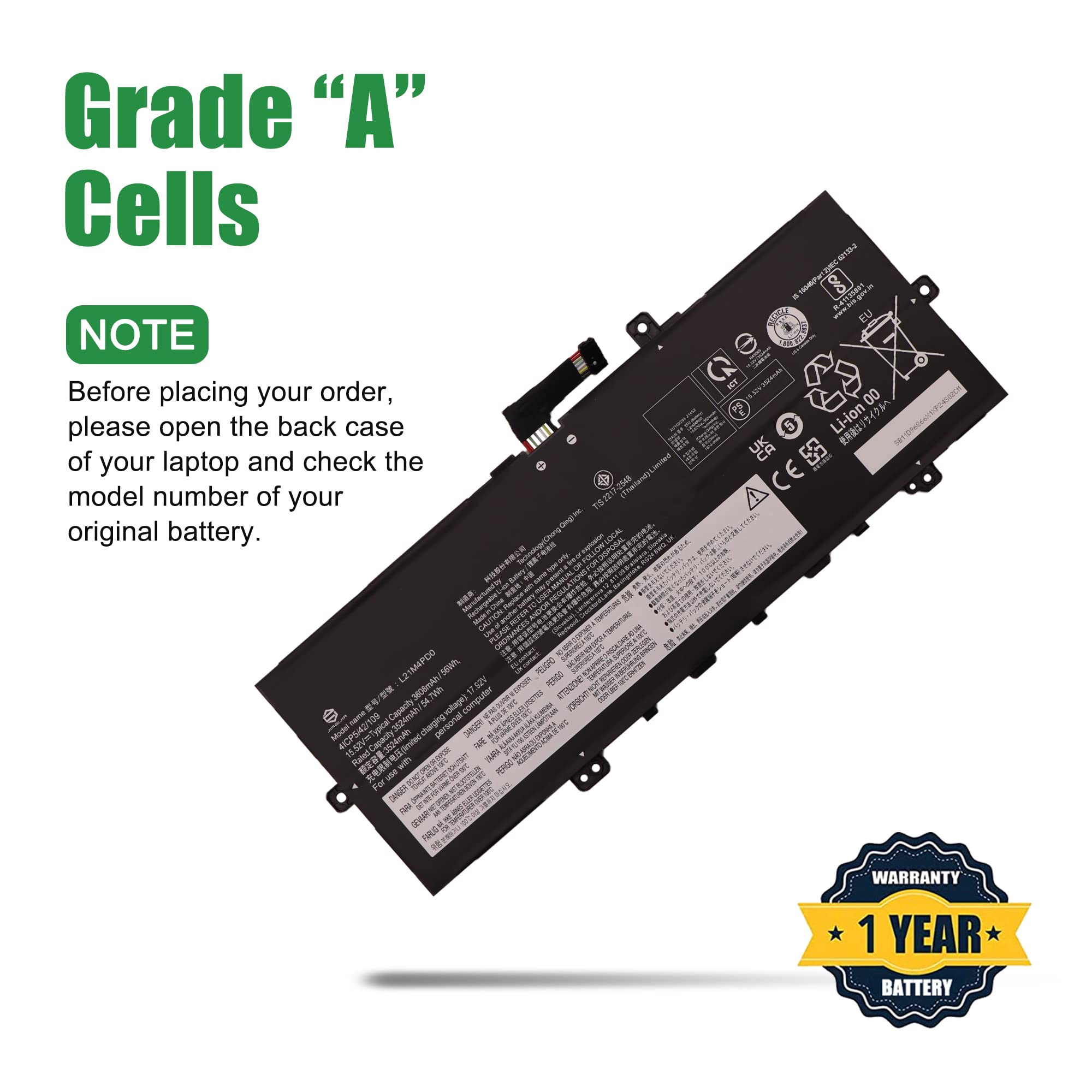 Amazon.com: JIAZIJIA L21M4PD0 Laptop Battery Replacement for