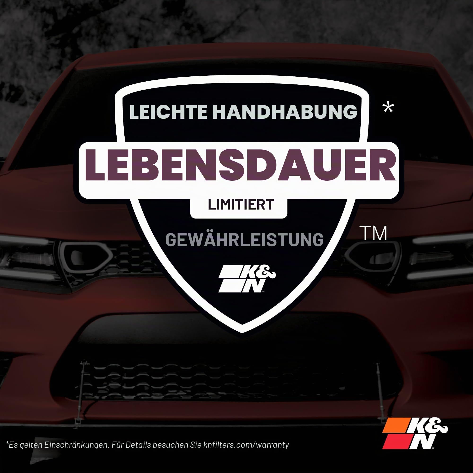 K&N 33-2995 Motorluftfilter: Hochleistung, Prämie, Abwaschbar, Ersatzfilter,Erhöhte Leistung, 2012-2019 (CLA180, CLA200, GLA250, A160, A180, A200, A250, B160, B200, B250, Q30, QX30)