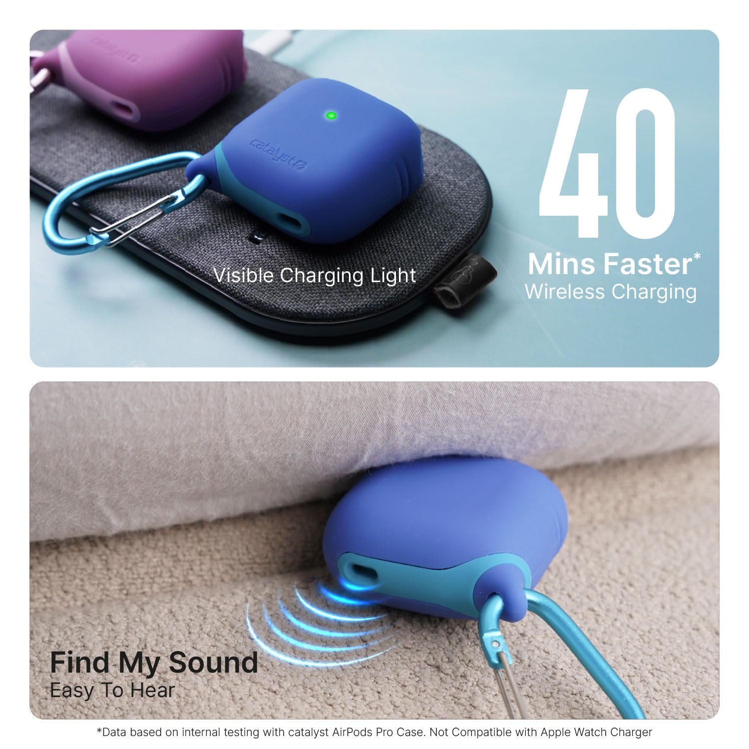 AirPods4本体 箱及びブルーケース付き Amazon | Catalyst AirPods4用防水ケース、Apple AirPods第4世代用