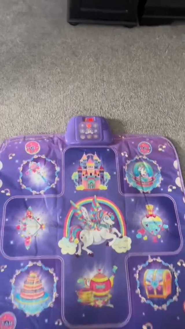 Audasi Tappetino da ballo Giocattoli per ragazze Dance Mixer Ritmo Step Play Mat Rosa Dance Pad con luci LED 5 modalità di gioco Pad da ballo per ragazze Giocattoli Volume regolabile Musica