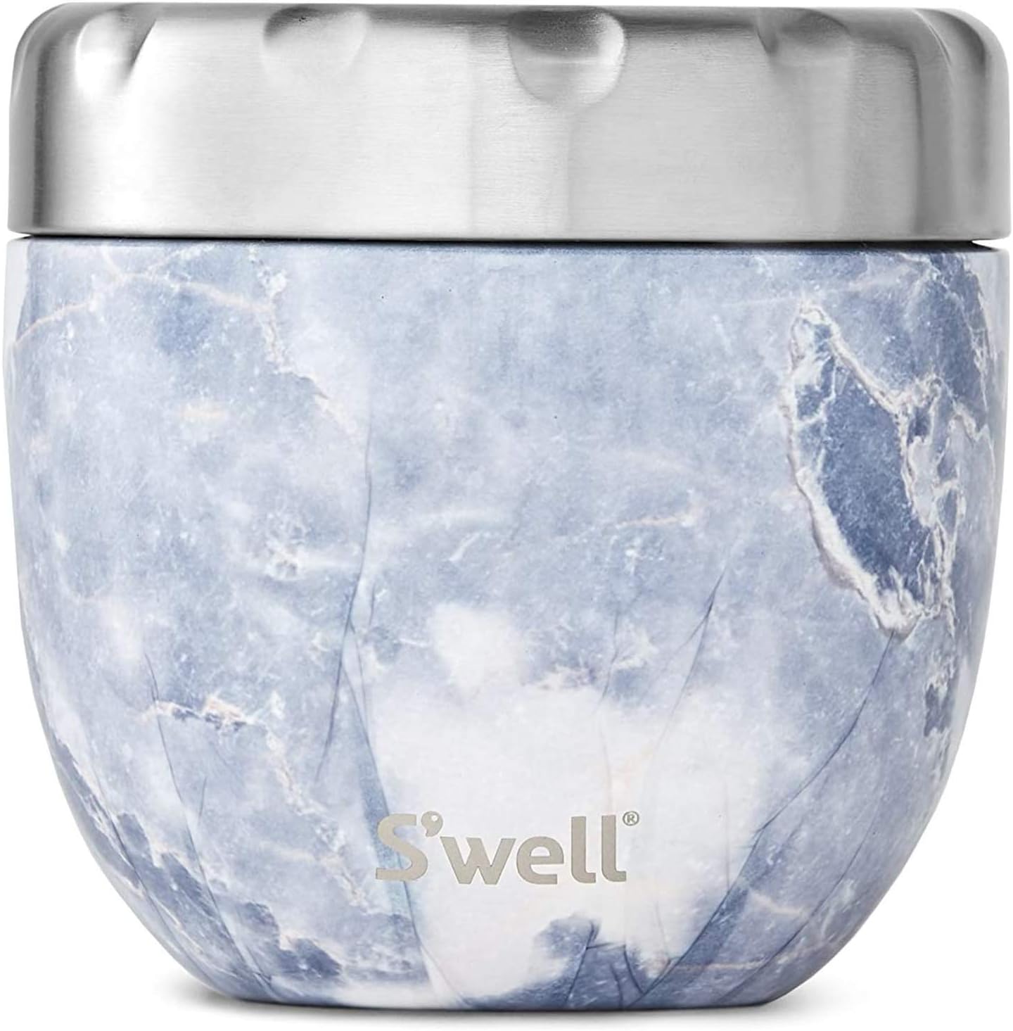 S'wellStainless Steel Bowls-21.5 Oz Triple-Layered Vacuum-Insulated Containers Keeps Food and Drinks Cold for 11 Hours and Hot for 7-with No Condensation-BPA Free, 21.5 oz, Blue Granite
