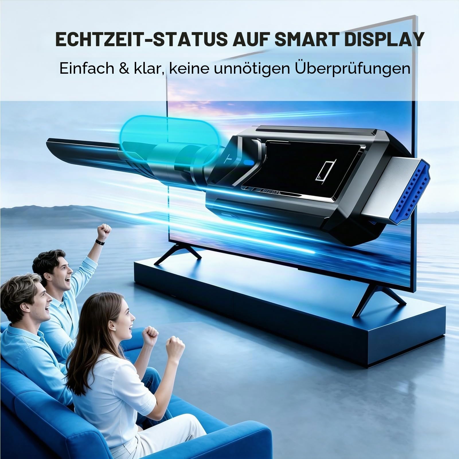 400M Wireless HDMI Sender Empfänger Set, 1080P Full HD | 1 zu 4 Übertragung, Plug & Play, für Laptop/PC/Kamera/TV Box/Monitor/Projektor