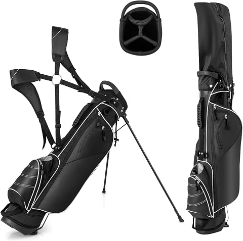 LIFEZEAL Bolsa de Golf con Trípode y 4 Divisores