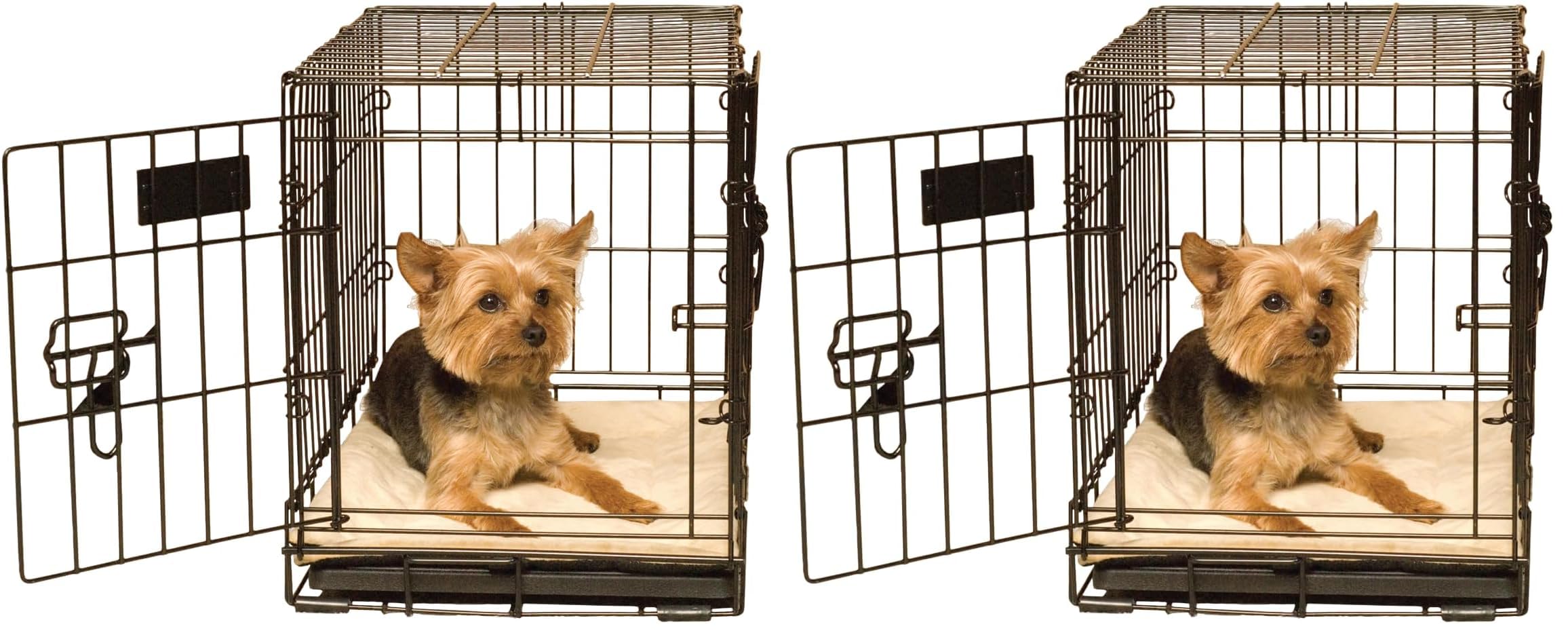 K H Pet Products Self-Warming Dog Crate Bed Machine Washable Dog Crate Mat Tan X-Small 14 X 22