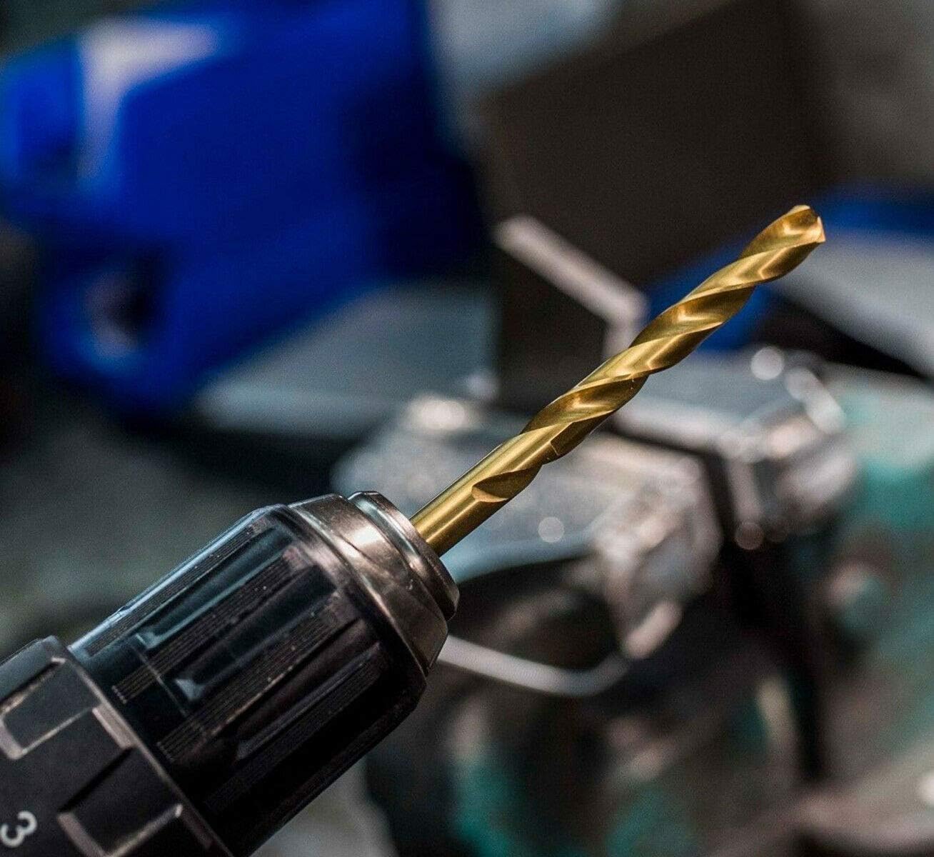 LudoPam Cobalt Metric Drill Bit Set(1mm-13mm/25pcs), M35 Jobber Length Twist Drill Bits,Straight Shank for for Hardened Metal, Stainless Steel, Cast Iron and Wood Plastic with Indexed Storage Case