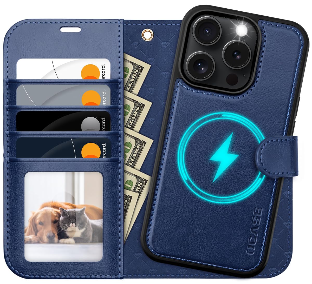 Amazon.com: OCASE for iPhone 16 Pro Max Case Detachable Wallet