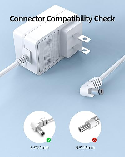 Miniatura 2 de Reemplazo del cable adaptador de corriente de 24V 0.65A UL para gotas de rocío Young Living, difusor de aceite esencial, humidificador difusor de