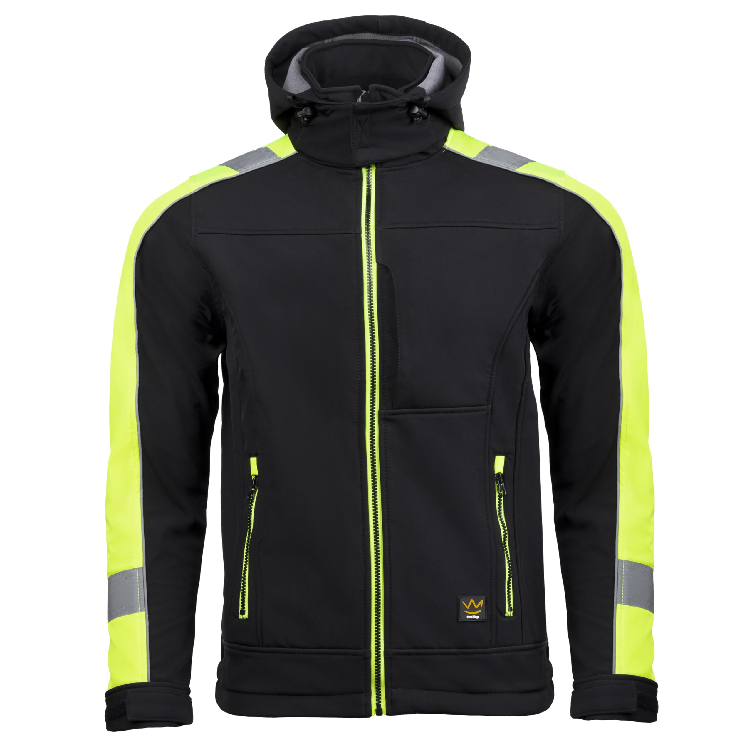 Seven Kings Schwarz Kapuzenpullover für Herren mit 3 Taschen