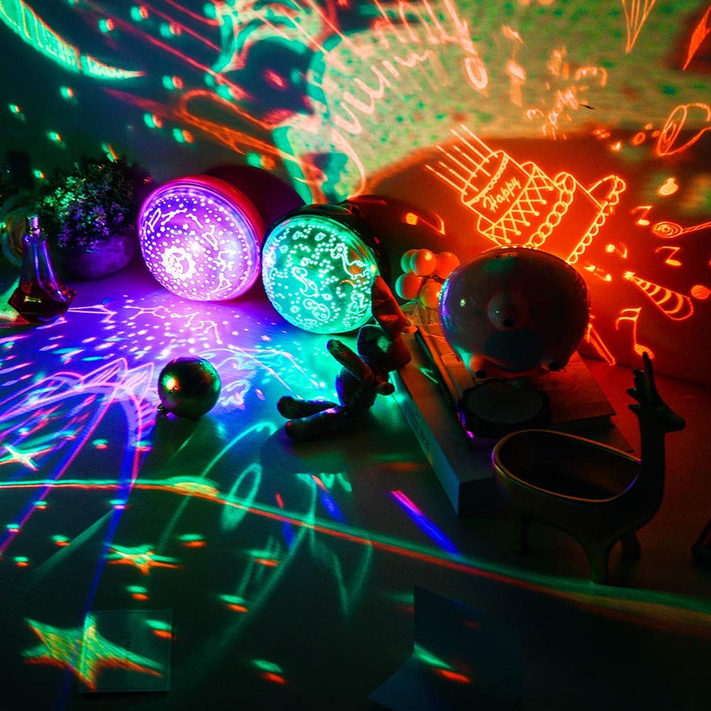 Yanghao Romántico Cielo Estrellado De La Lámpara De Proyección, con El Altavoz Bluetooth, Control Remoto Noche De La Lámpara, Colorido Rotación Automática Proyector De La Lámpara