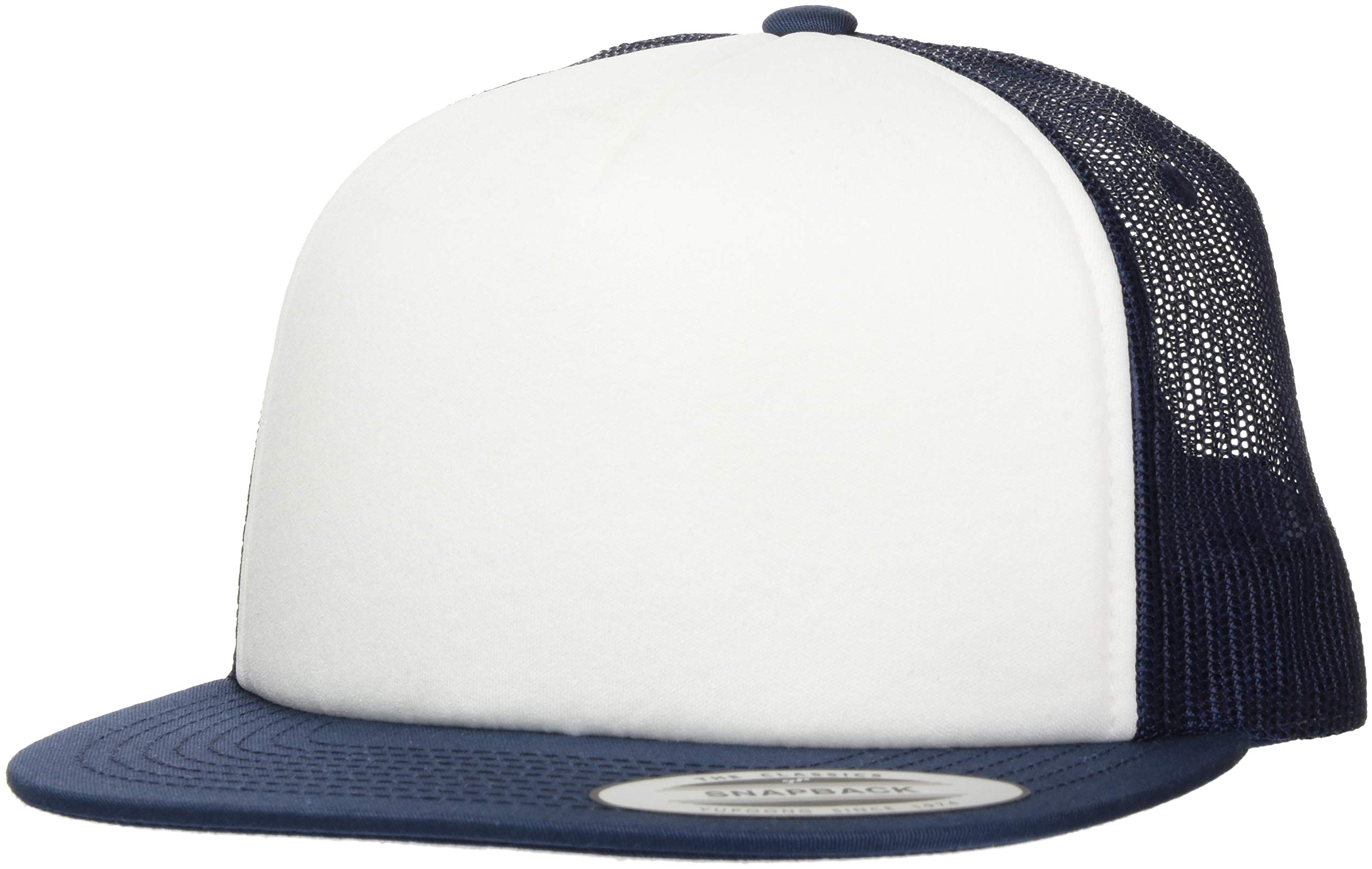 FlexfitFoam Trucker Cap with White Front, Unisex, 6005FW
