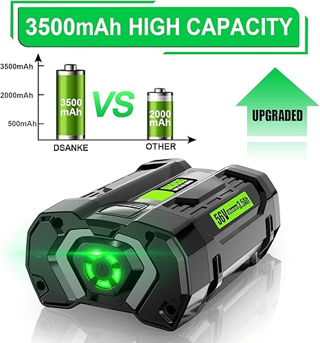 Miniatura 3 de DSANKE - Repuesto para batería EGO 56V BA1400 BA2800T BA4200 BA1400T BA1400T compatible con ST1502LB CS1604 LB4800 LB6504 LB5804 HT2400 56V