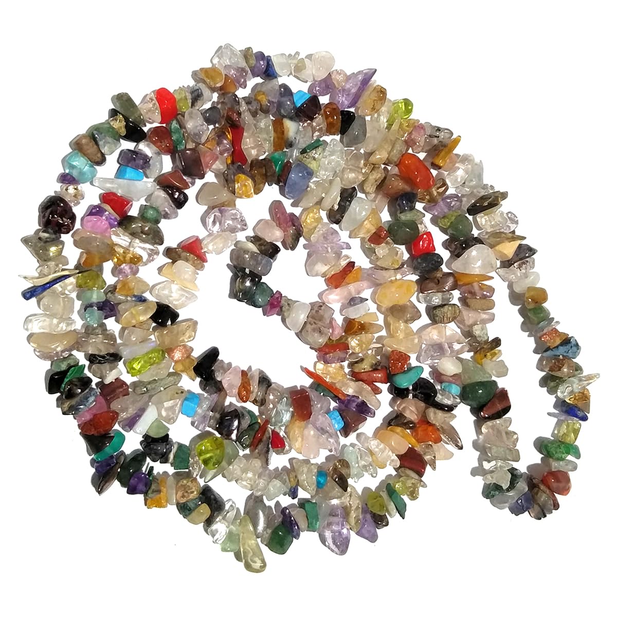 Crystu Multi Crystal Stone Mala/Necklace Natural Chip Bead Mala For Reiki Healing And Crystal Healing Stone For Unisex Adult (B07LBTFRM5) Amazon Price History, Amazon Price Tracker