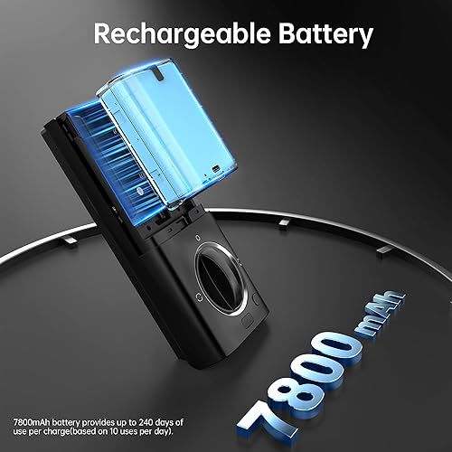 Miniatura 6 de NUTOMO Palm Vein Smart Lock Cerraduras de puerta de entrada sin llave con teclado WiFi integrado, cerrojo digital electrónico con control remoto APP