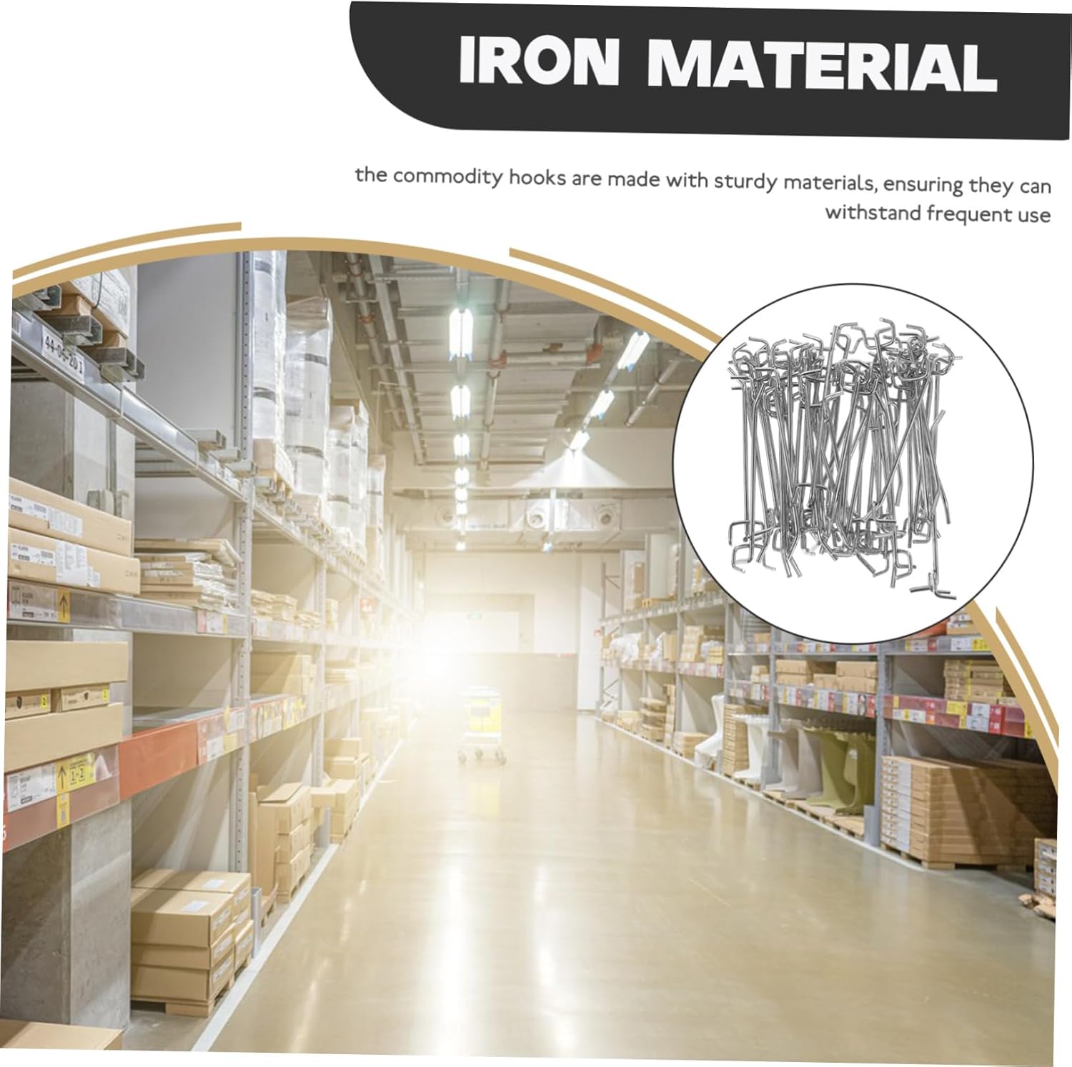 50pcs Supermarket Shelf Hooks Utility Pegboard Display Hooks for Organizing Tools Crafts Jewelry and More Easy Installation and Versatile Hanging