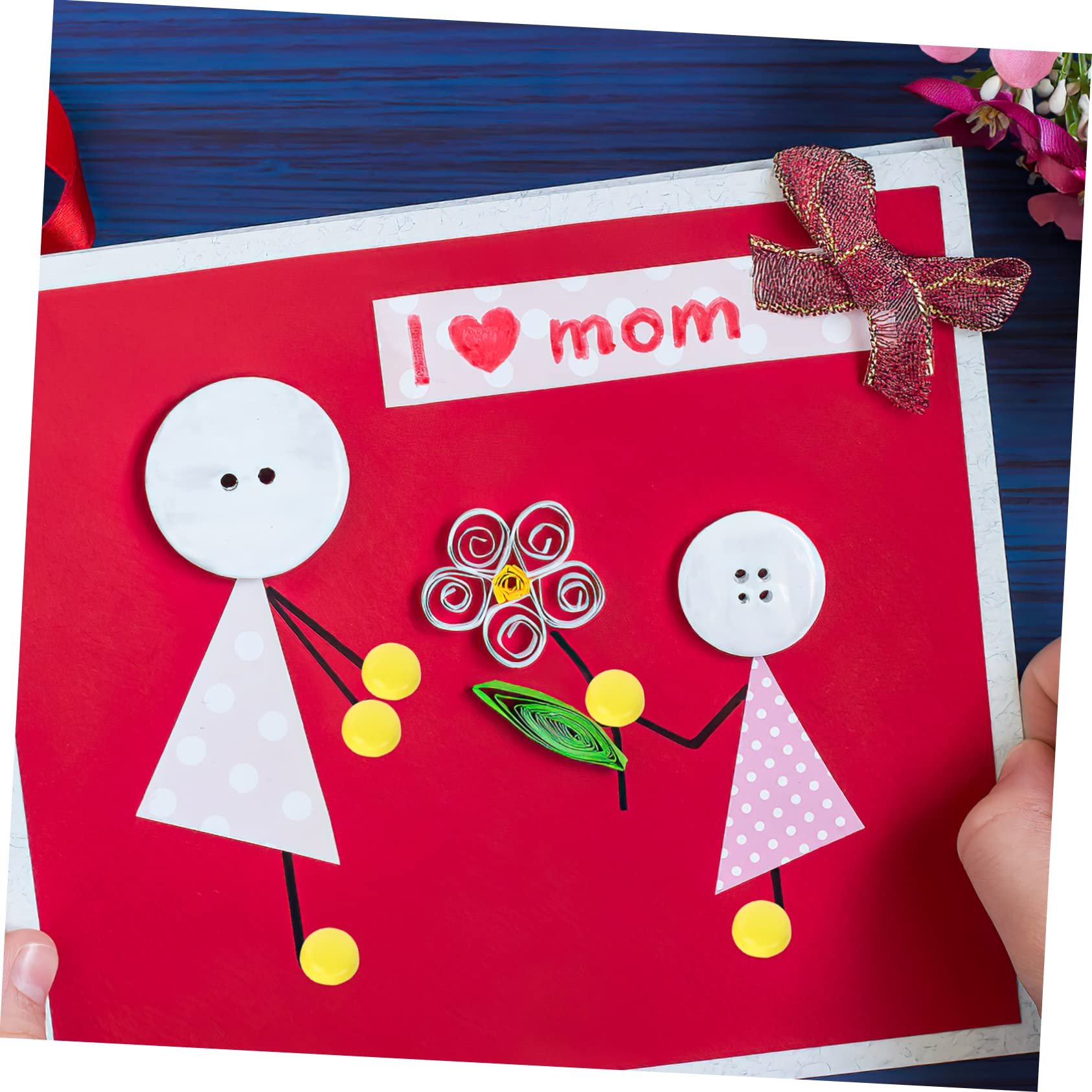 ARTIBETTER 500Pcs Metal Brads Fasteners for Paper Crafts Durable DIY Scrapbooking Clips for Photos Cards and Document Projects