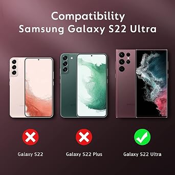 Custom Phone Case for Samsung Galaxy S22 Ultra 5G, Personalized Multi-Picture Collage Photos Phone Cases ,Customized Name Phone Cover for Birthday Xmas Valentines Her and Him,Uartify Clear Case