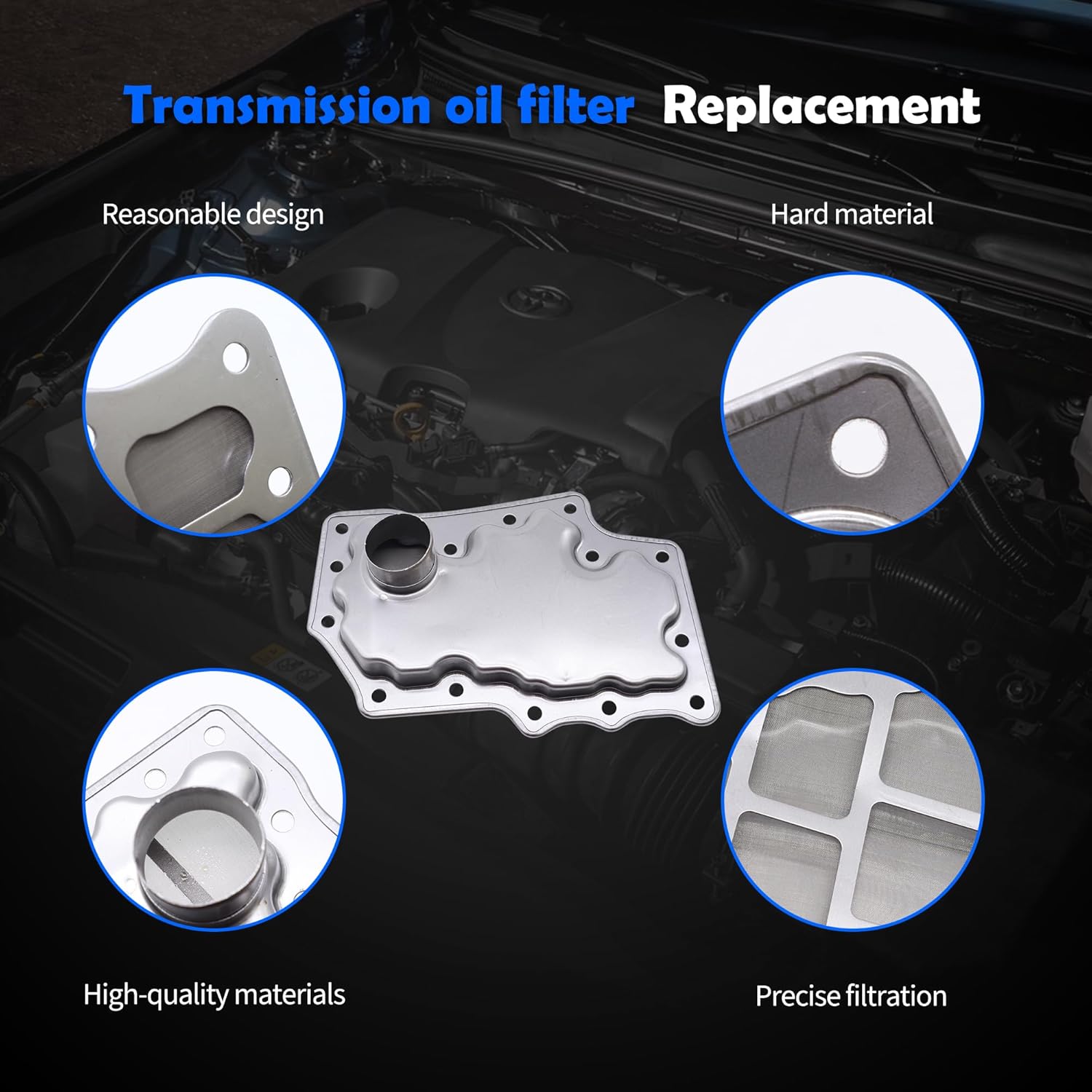 Automatic Transmission Fluid Filter Compatible with Nissan Altima 2007-2013 Murano 2003-2007/2009-2016 Quest 2011-2016 Maxima 2007 2008 2009 2010 2011 2012 2013 2014 2015 Replaces # 31726-1XA01