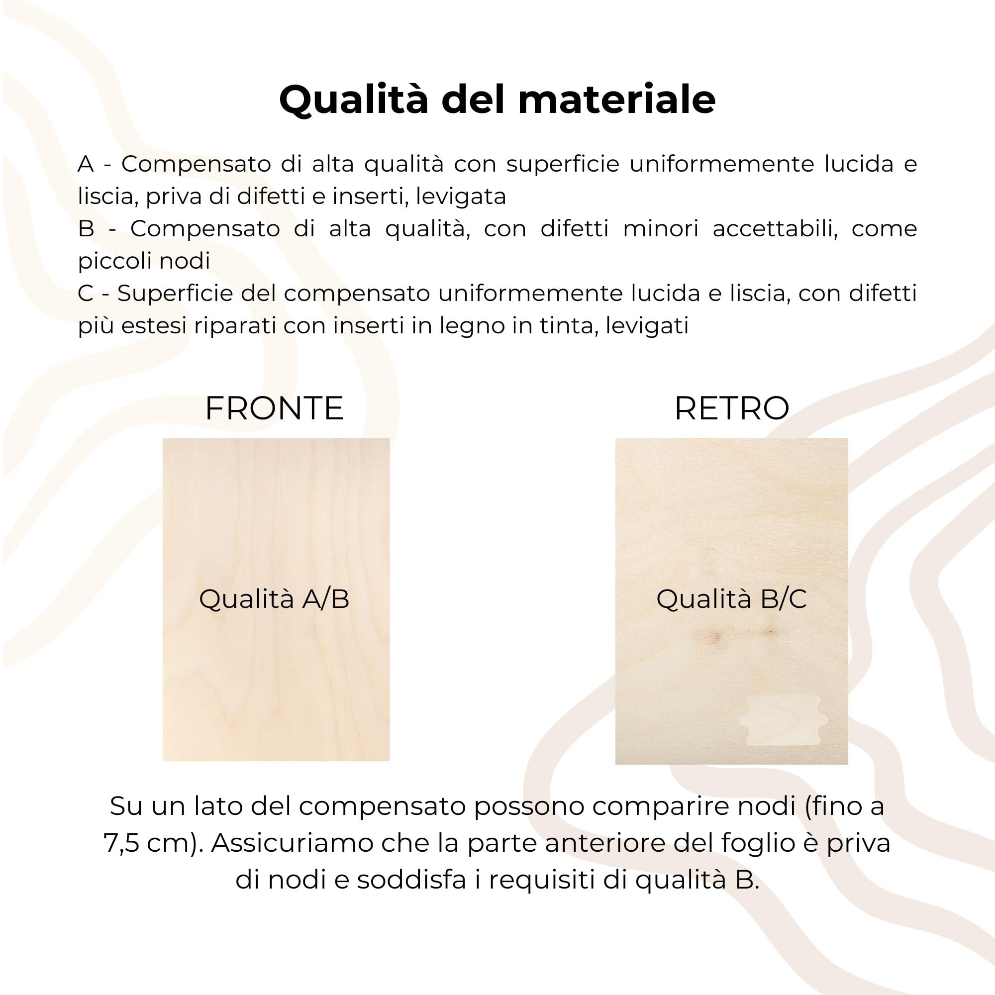 Creative Deco 10x Pannelli Compensato 600 x 400 x 3 mm
