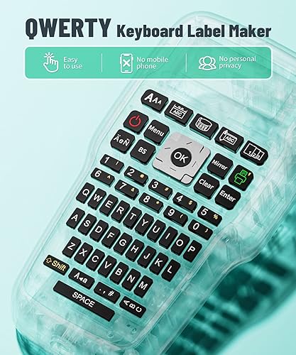 Miniatura 6 de Green E1000 Label Maker with 5 Color Label Tape